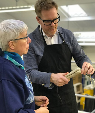 Hereford dispensing optician gets to spend a day with spectacle designer Tom Davies